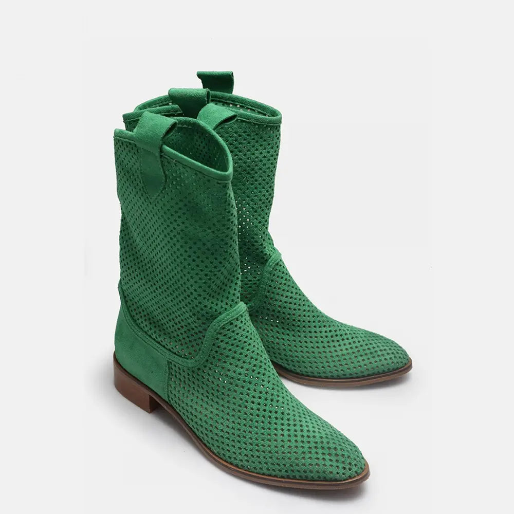 Green Summer Cowboy Boots RA-8010