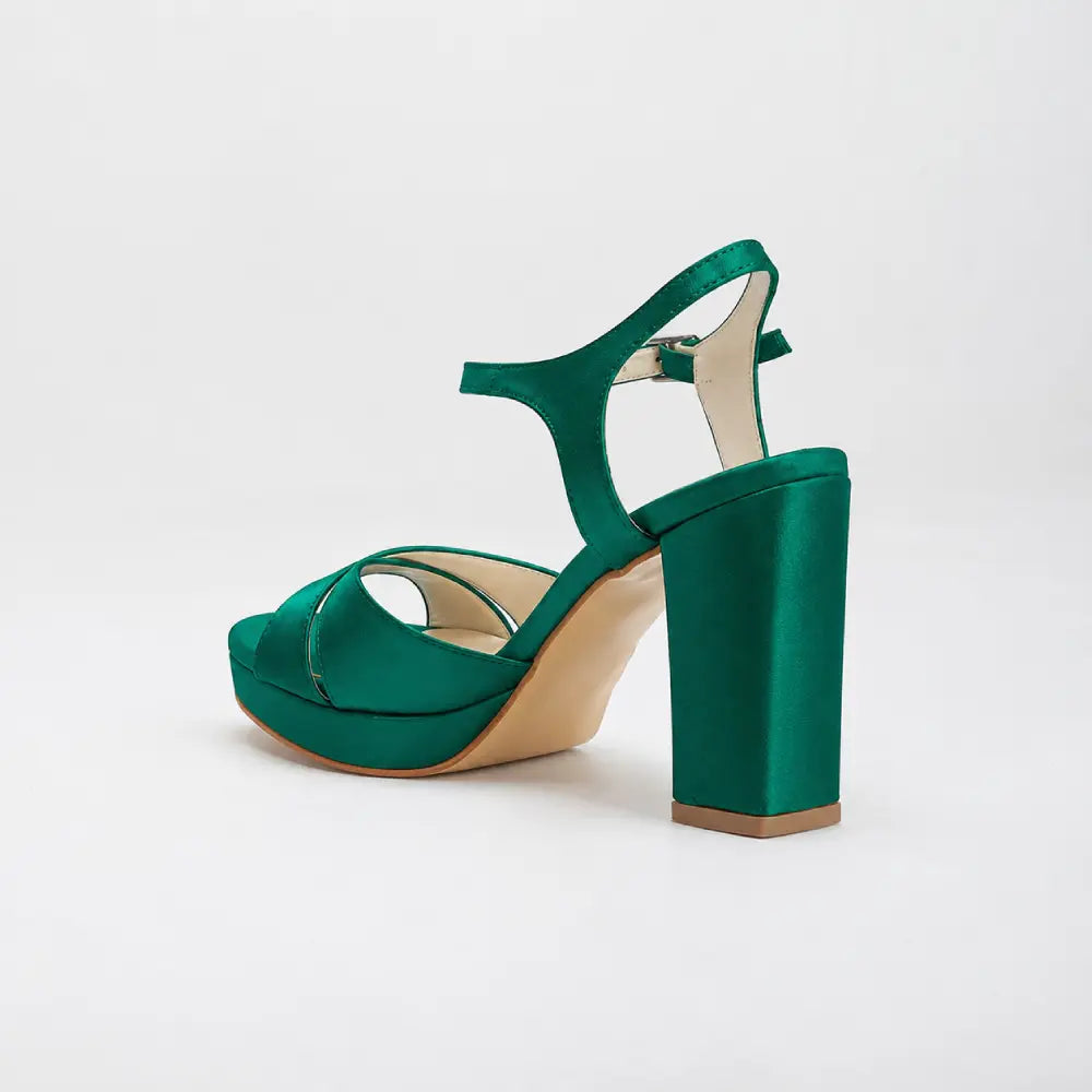 Yeşil Platform Abiye Sandalet RA-063