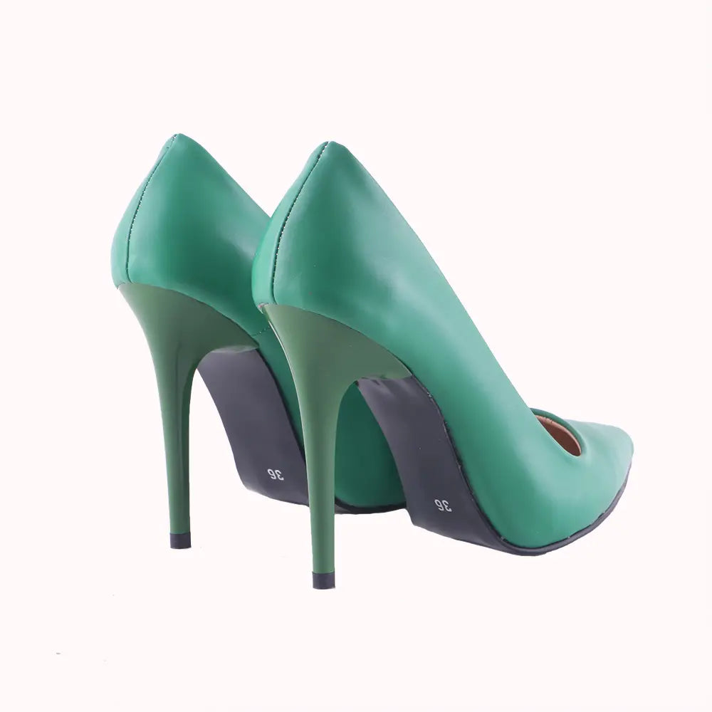 Yeşil Topuklu Ayakkabı Stiletto MA-021