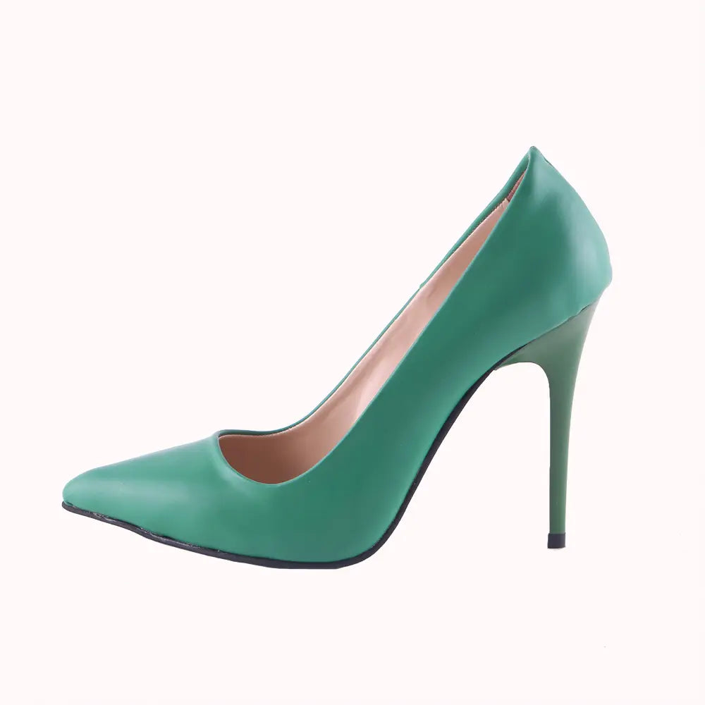 Yeşil Topuklu Ayakkabı Stiletto MA-021